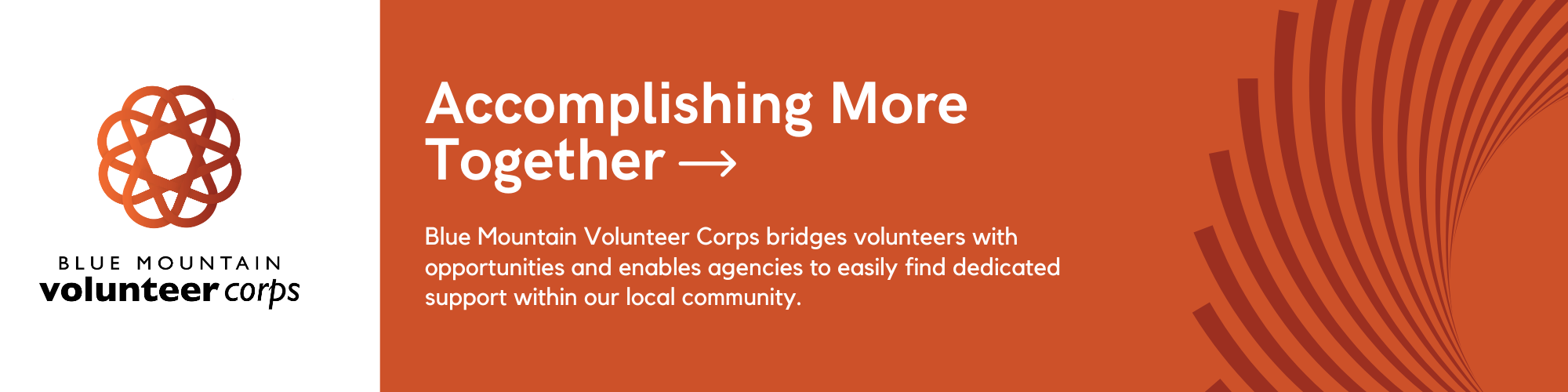 Blue Mountain Volunteer Corps Accomplishing More Together